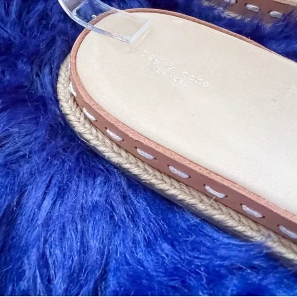 New! RAG & BONE Cairo Suede Flat Slide Sandals - Picture 9 of 10